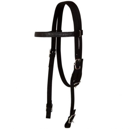 Western Saddle, Headstall&Breast Collar Real Leather 17" Black