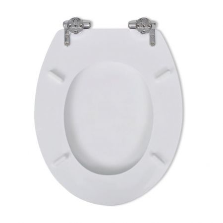 Toilet Seats with Soft Close Lids MDF White