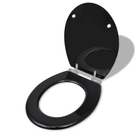 Toilet Seats with Soft Close Lids MDF Black