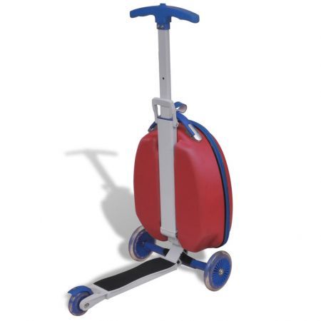 Scooter with Trolley Case for Children Red