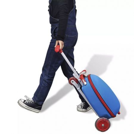 Scooter with Trolley Case for Children Blue