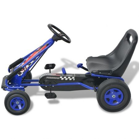 Pedal Go Kart with Adjustable Seat Blue