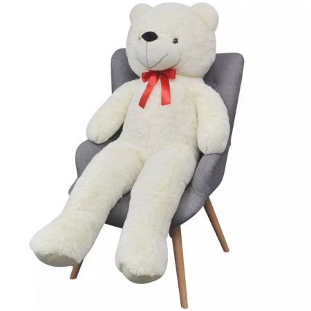 XXL Soft Plush Teddy Bear Toy White 175 cm