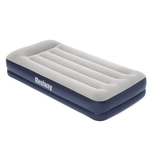 Bestway Inflatable Bed Single Size Air Mattress with Built-in Pump and Pillow