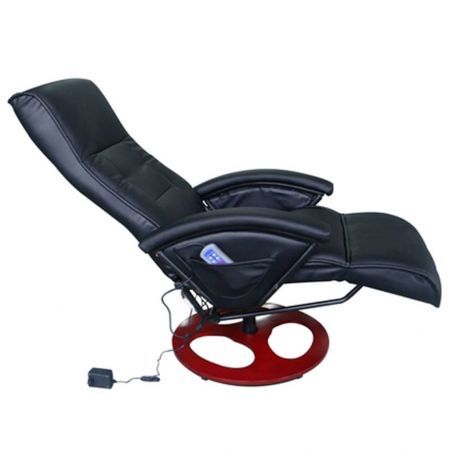 Electric Massage Chair Artificial Leather Black