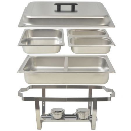 3 Piece Chafing Dish Set Stainless Steel