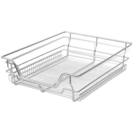 Pull-Out Wire Baskets 2 pcs Silver 500 mm