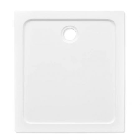 Rectangular ABS Shower Base Tray White 80 x 90 cm