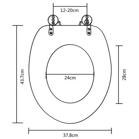 Toilet Seats with Hard Close Lids MDF Water