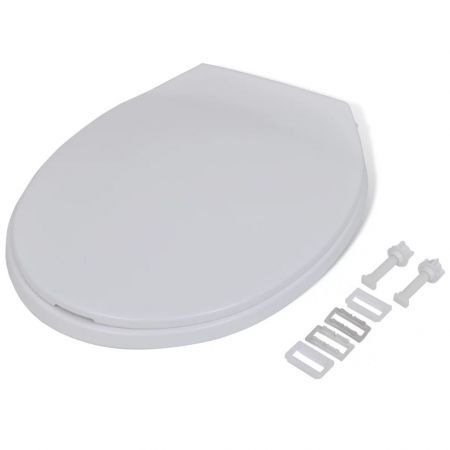 Soft-close Toilet Seat White Oval