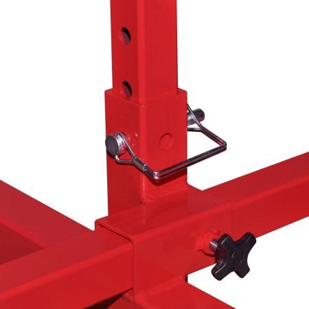 Mobile Axle Stand Red