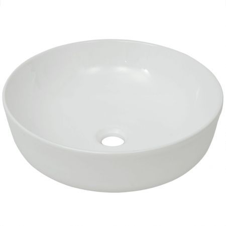 Basin Round Ceramic White 41.5x13.5 cm