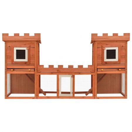 Outdoor Large Rabbit Hutch House Pet Cage Double House