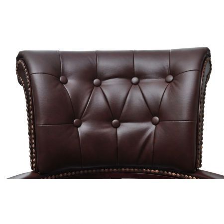 Chesterfield Captains Swivel Office Chair Brown