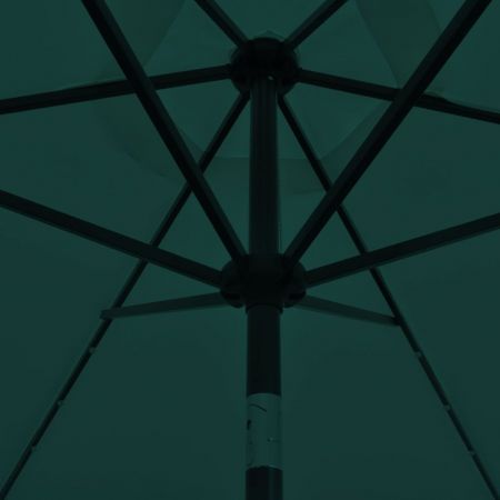 LED Cantilever Umbrella 3 m Green