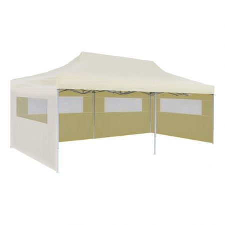 Foldable Pop-up Party Tent 3 x 6 m Cream