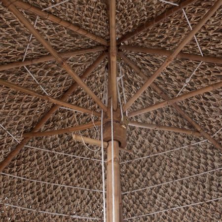 Bamboo Parasol 270 cm with Banana Leaf Roof