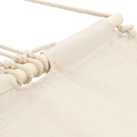 Hammock with Bar 210 x 150 cm Cream