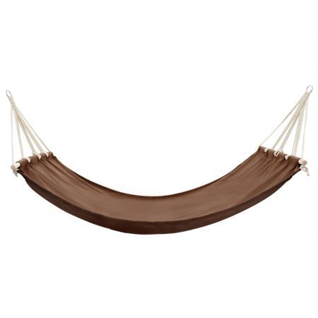 Hammock with Bar 210 x 150 cm Brown