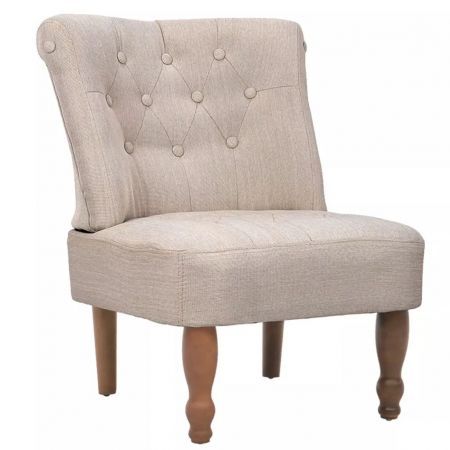 French Chair Cream Fabric