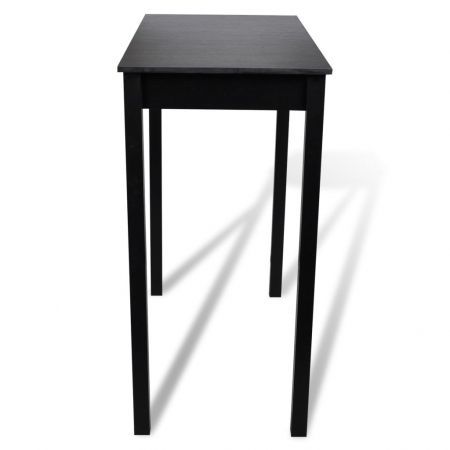 Bar Table MDF Black 115x55x107 cm