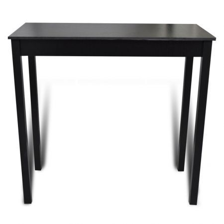 Bar Table MDF Black 115x55x107 cm