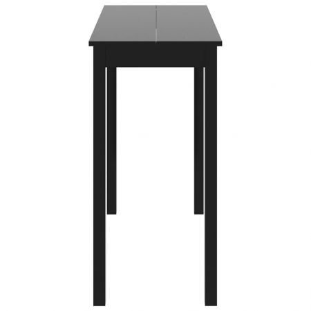 Bar Table MDF Black 115x55x107 cm