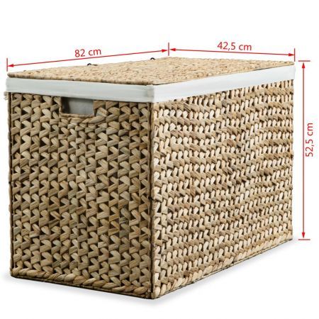 Laundry Basket 82x42.5x52.5 cm Water Hyacinth