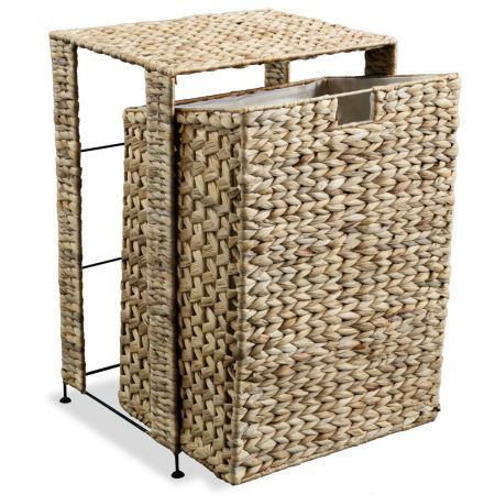 Laundry Basket 44x34x64 cm Water Hyacinth