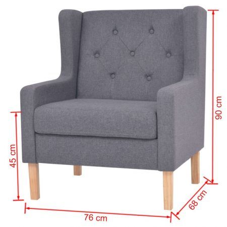 Armchair Fabric Grey