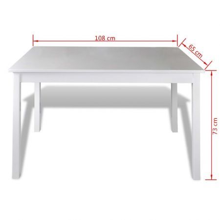 5 Piece Dining Set White