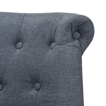 Loveseat Fabric 94x67x76 cm Dark Grey