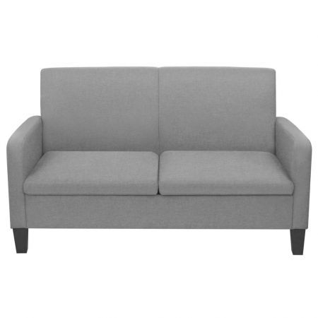 2-Seater Sofa 135x65x76 cm Light Grey