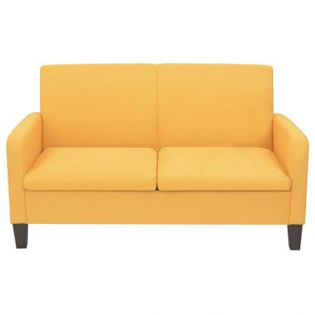 2-Seater Sofa 135x65x76 cm Yellow