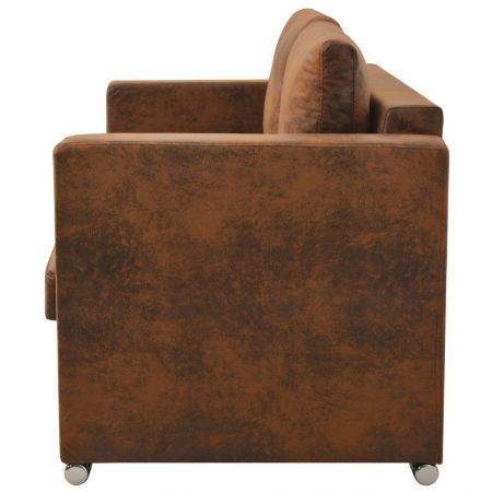 2-Seater Sofa 137x73x82 cm Artificial Suede Leather