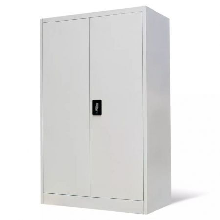 Office Cabinet 90x40x140 cm Steel Grey