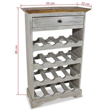 Wine Rack Solid Reclaimed Wood 55x23x85 cm