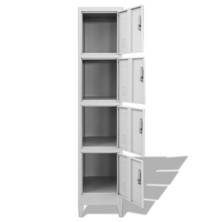 Locker Cabinet with 4 Compartments 38x45x180 cm