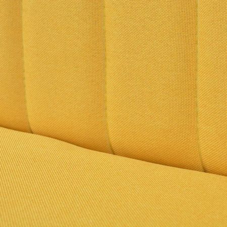 Sofa Fabric 117x55.5x77 cm Yellow