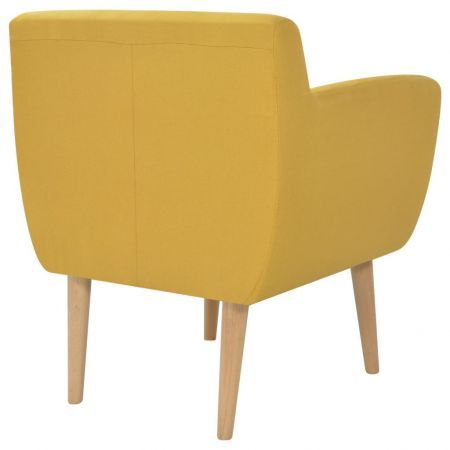 Armchair Fabric 67x59x77 cm Yellow