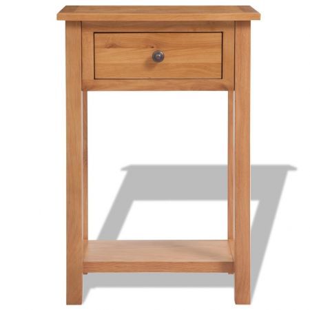 Console Table 50x32x75 cm Solid Oak Wood