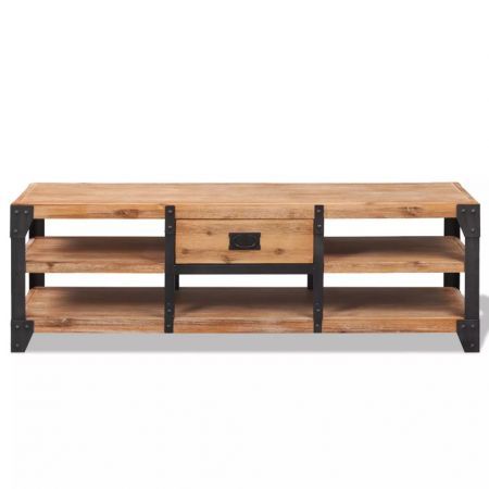 TV Stand Solid Acacia Wood 140x40x45 cm