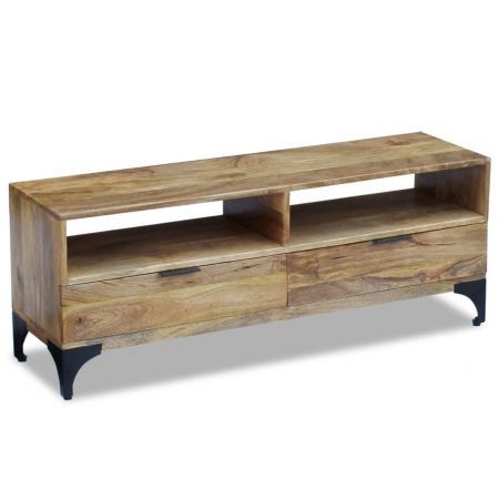 TV Stand Mango Wood 120x35x45 cm