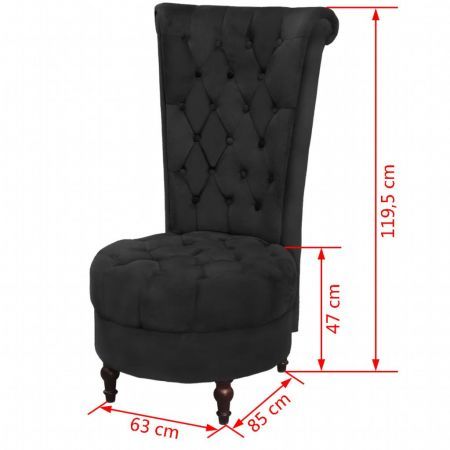 High Back Sofa Chair Black