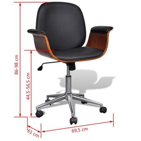 Artificial Leather Modern Swivel Chair Arm Chair Adjustable