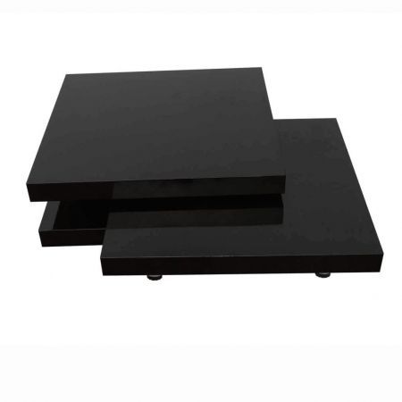 Coffee Table 3 Tiers High Gloss Black