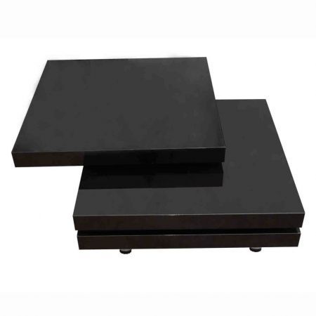 Coffee Table 3 Tiers High Gloss Black