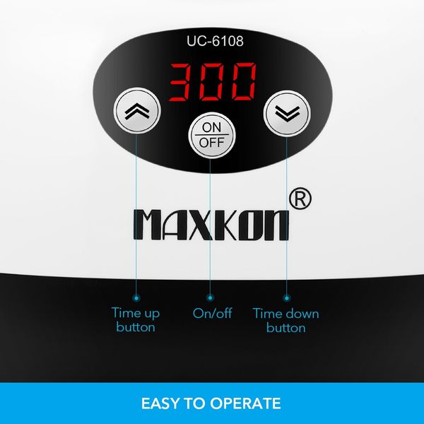 MAXKON 600ml Ultrasonic Cleaner Rings Watches Dentures Glasses Jewellery Cleaning