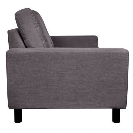 Sofa 2-Seater Fabric Dark Grey