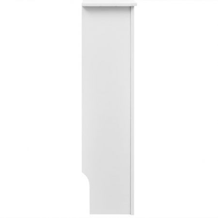 White MDF Radiator Cover Heating Cabinet 112 cm